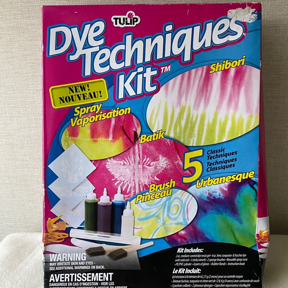 Tulip Dye Techniques 5 Classic Shibori Batik Brush Pinceau Urbanesque etc. KIT
